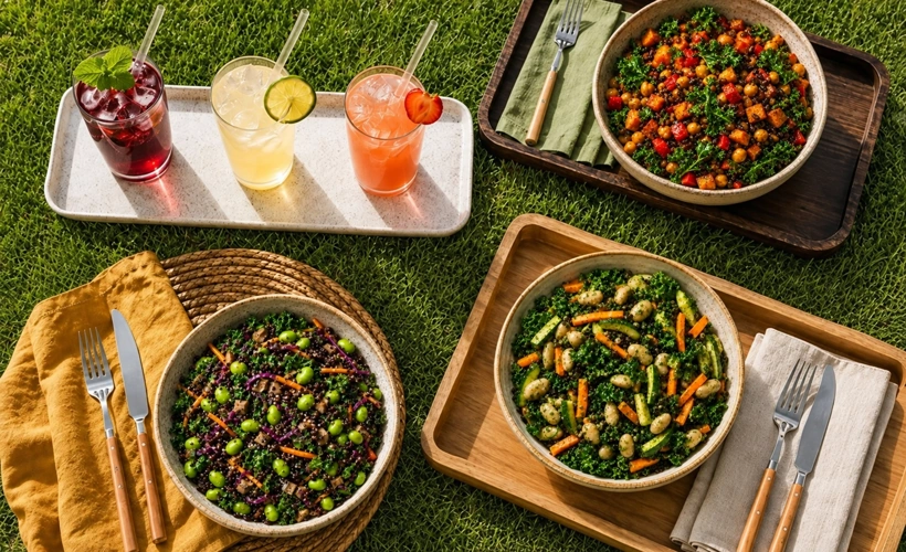 Platos Caxi en picnic